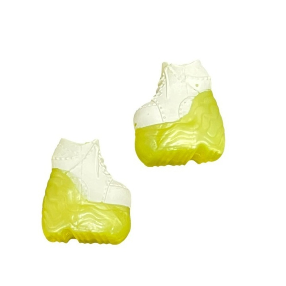 LOL Surprise OMG Neonlicious Shoes Platform Wedge Yellow & White Sneakers